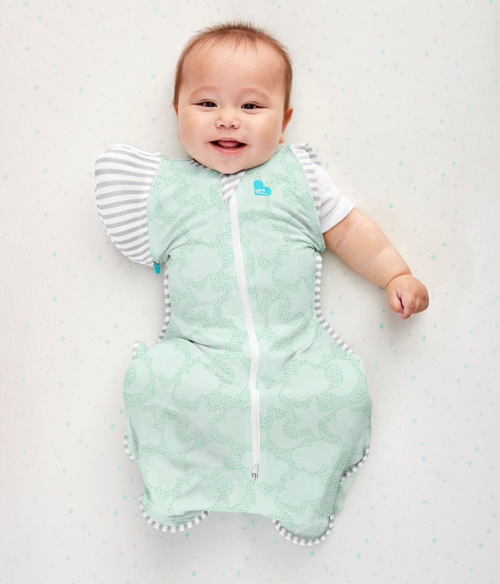 Love To Dream Swaddle UP Transition Bag Organic 1.0 TOG, Medium - Celestial Dot Mint - L20-04-231-MNT-M
