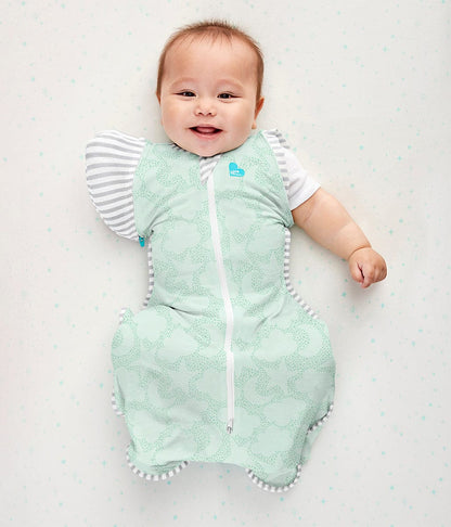 Love To Dream Swaddle UP Transition Bag Organic 1.0 TOG, Medium - Celestial Dot Mint - L20-04-231-MNT-M