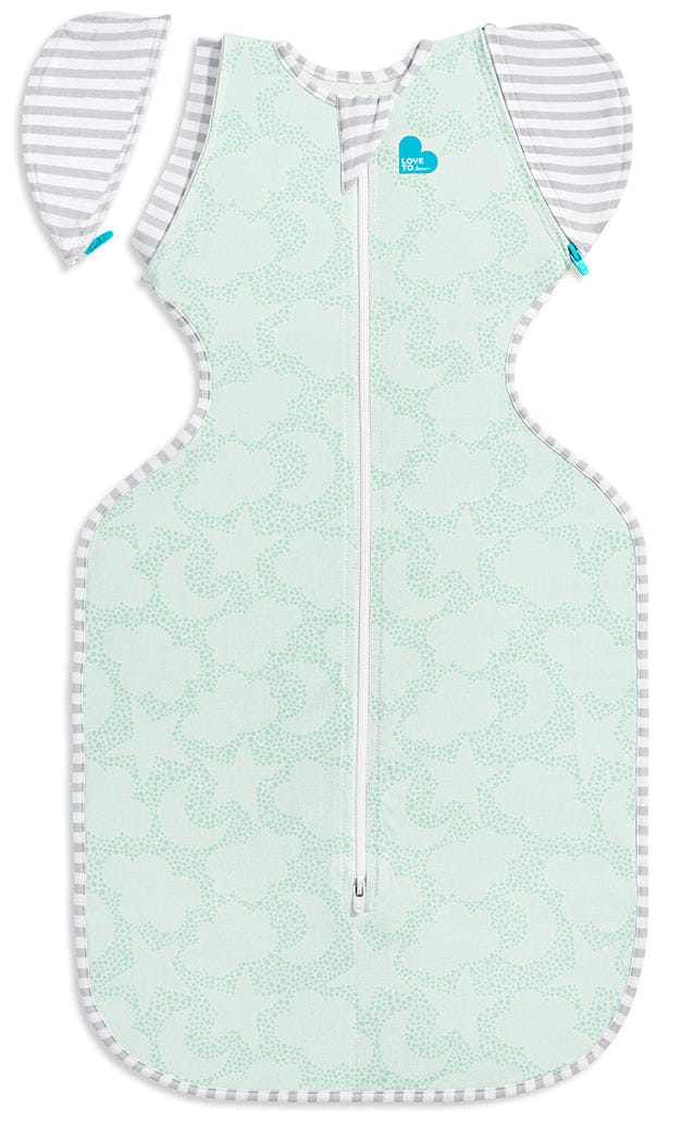Love To Dream Swaddle UP Transition Bag Organic 1.0 TOG, Medium - Celestial Dot Mint - L20-04-231-MNT-M