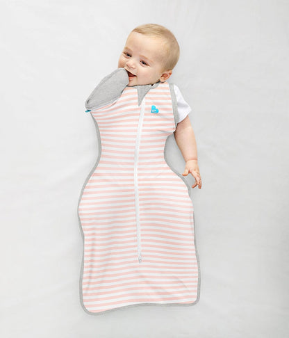 Love To Dream Swaddle UP Transition Bag Original 1.0 TOG, Medium - Dusty Pink Stripe - L20-01-002-DPK-M