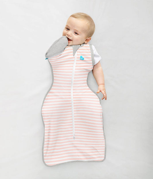 Love To Dream Swaddle UP Transition Bag Original 1.0 TOG, Medium - Dusty Pink Stripe - L20-01-002-DPK-M