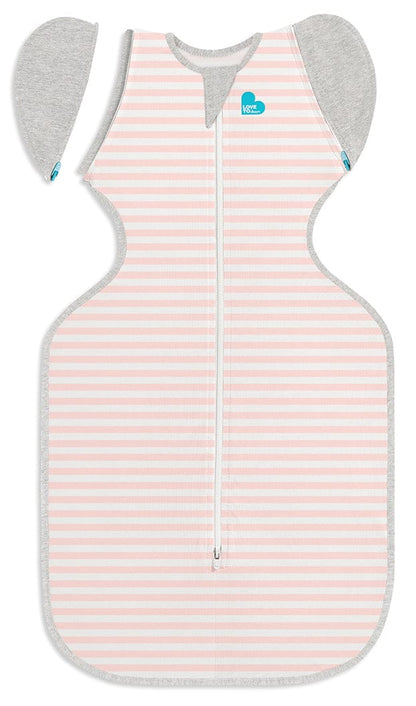 Love To Dream Swaddle UP Transition Bag Original 1.0 TOG, Medium - Dusty Pink Stripe - L20-01-002-DPK-M