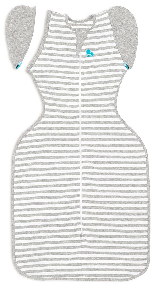 Love To Dream Swaddle UP Transition Bag Original 1.0 TOG, Medium - Grey Stripe - L20-01-002-GR-M