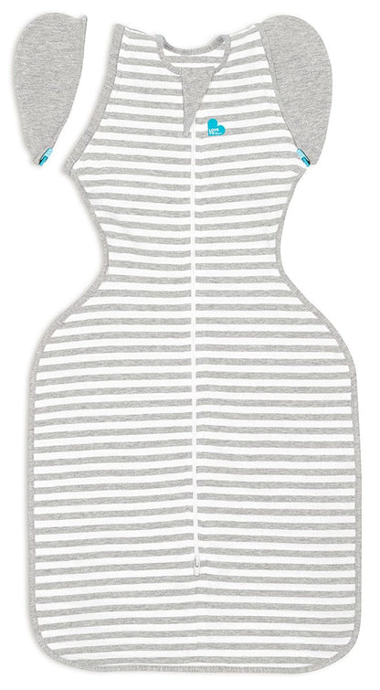 Love To Dream Swaddle UP Transition Bag Original 1.0 TOG, Medium - Grey Stripe - L20-01-002-GR-M
