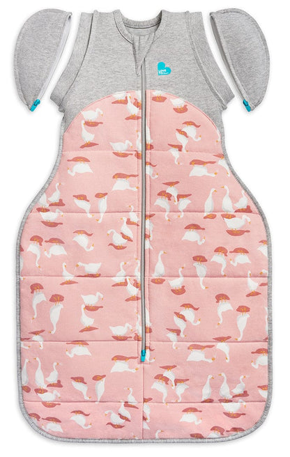 Love To Dream Swaddle UP Transition Bag Quilted Cotton 2.5 TOG, Large - Silly Goose Dusty Pink - L20-29-267-DPK-L