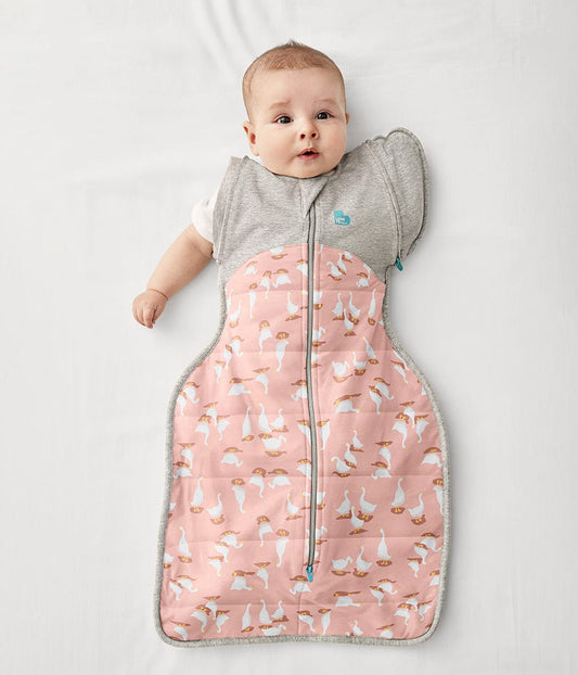 Love To Dream Swaddle UP Transition Bag Quilted Cotton 2.5 TOG, X-Large - Silly Goose Dusty Pink - L20-29-267-DPK-XL