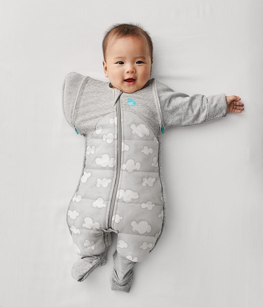 Love To Dream Swaddle UP Transition Suit Quilted Cotton 2.5 TOG, Large - Daydream Grey - L25-29-254-GRY-L