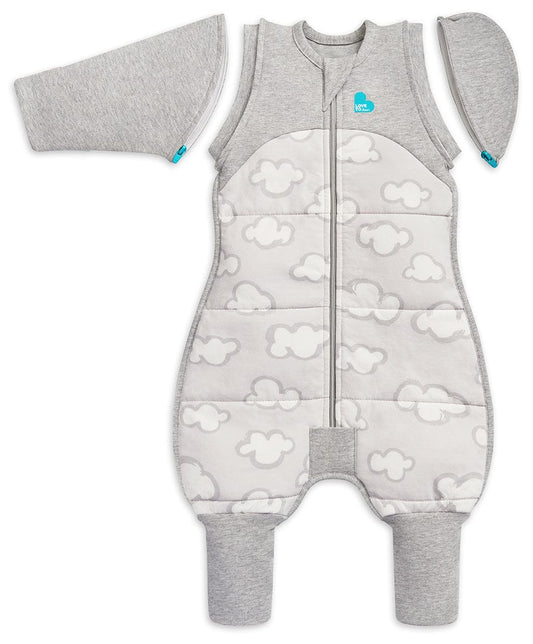 Love To Dream Swaddle UP Transition Suit Quilted Cotton 2.5 TOG, Large - Daydream Grey - L25-29-254-GRY-L