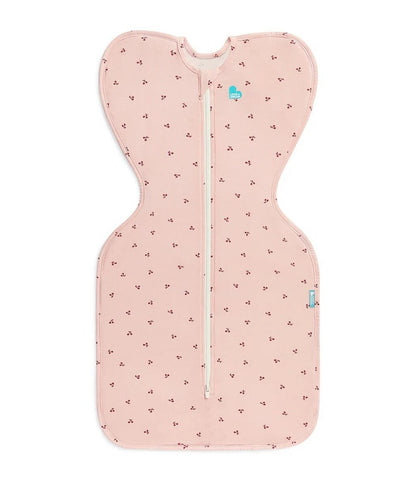 Love To Dream Swaddle UP Vicscose from Bamboo 1.0 TOG, Small - Blush Cherries - L10-09-351-BLS-S