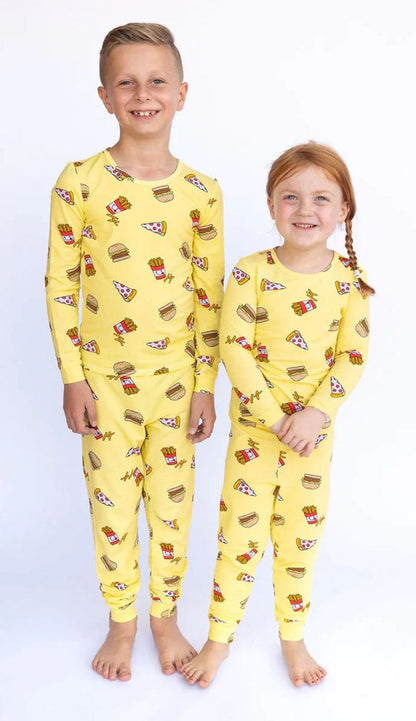 Lovey&Grink Pajamas - Fun Food, 2T - FUNFOOD2