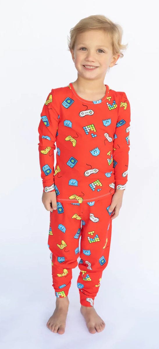Lovey&Grink Pajamas - Game On, 2T - GAMER2