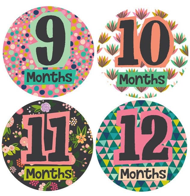 Lucy Darling Monthly Stickers - Little Lady - ST286M12
