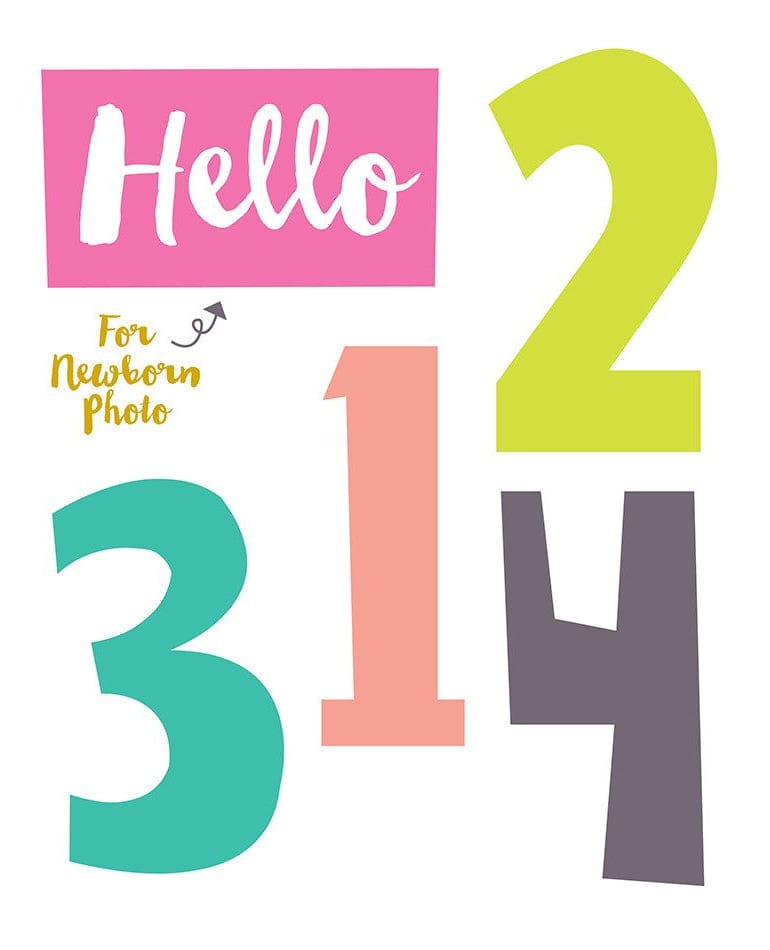 Lucy Darling Monthly Stickers - Little Miss Number Cruncher - ST008M12