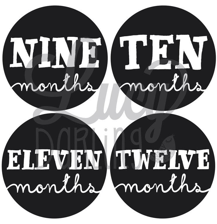 Lucy Darling Monthly Stickers - Little Sophisticate