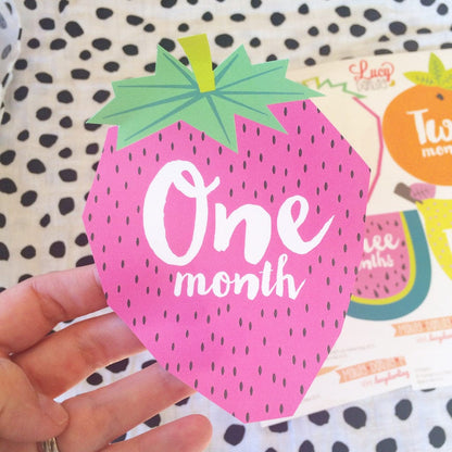 Lucy Darling Monthly Stickers - Tutti Frutti - ST006M12-W