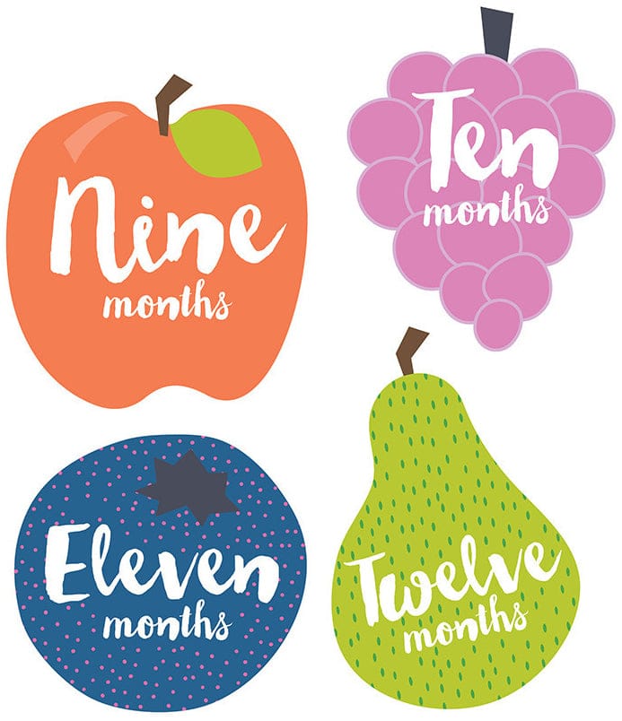 Lucy Darling Monthly Stickers - Tutti Frutti - ST006M12-W