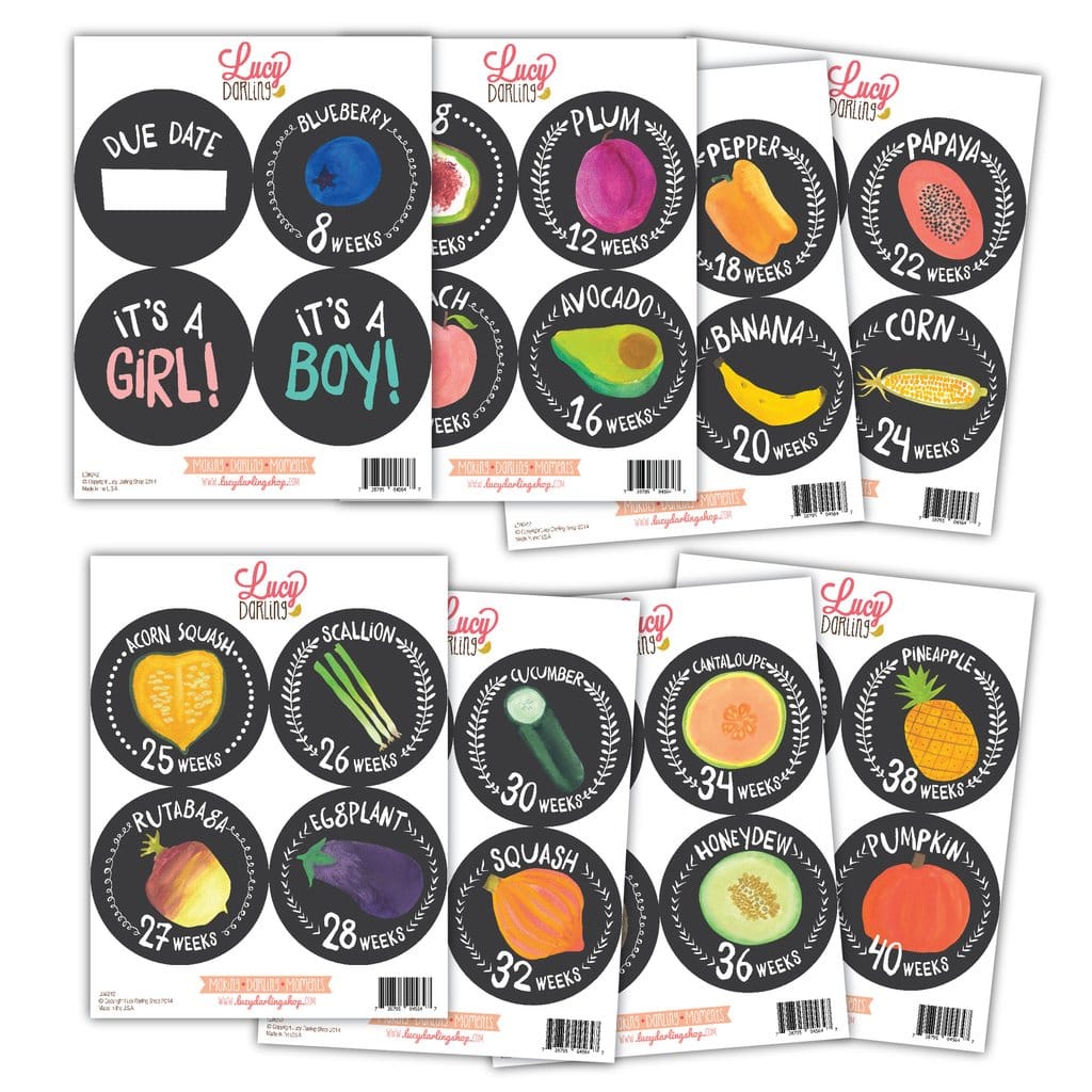 Lucy Darling Pregnancy Belly Stickers - Growing Garden - LD242