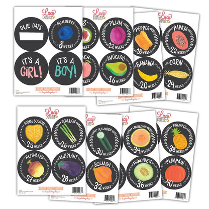 Lucy Darling Pregnancy Belly Stickers - Growing Garden - LD242