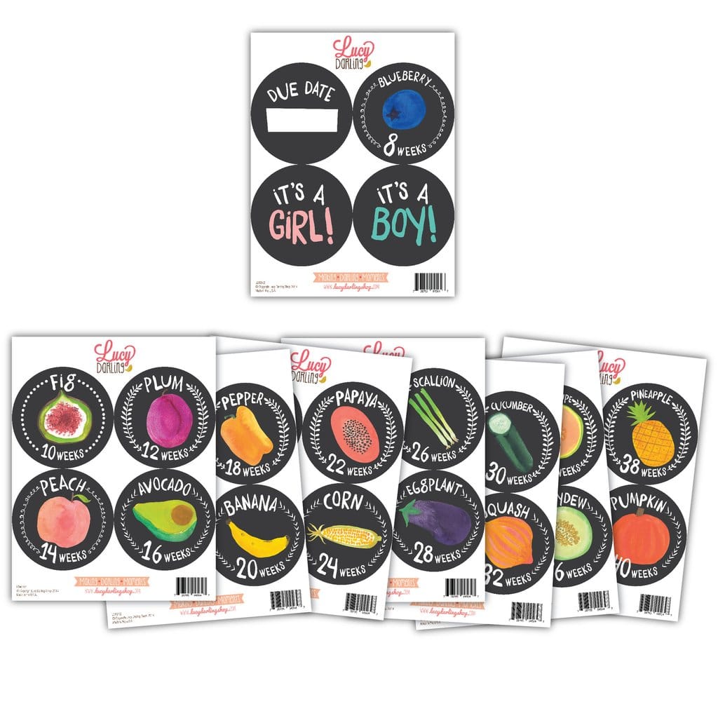 Lucy Darling Pregnancy Belly Stickers - Growing Garden - LD242