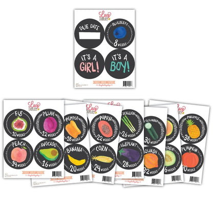 Lucy Darling Pregnancy Belly Stickers - Growing Garden - LD242