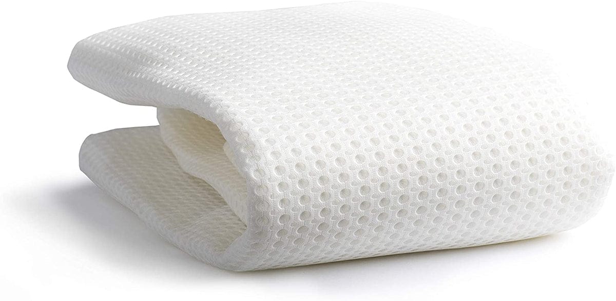 Lullaby Earth Breathe Safe Air Waterproof Crib Mattress Pad - BRZ-WHT