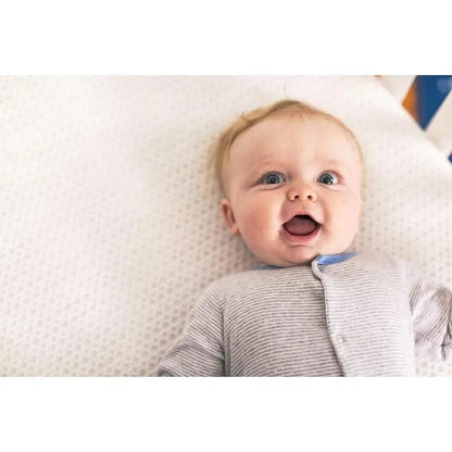 Lullaby Earth Breathe-Safe Breathable Mini Crib Mattress Cover - White - BRZ-MN