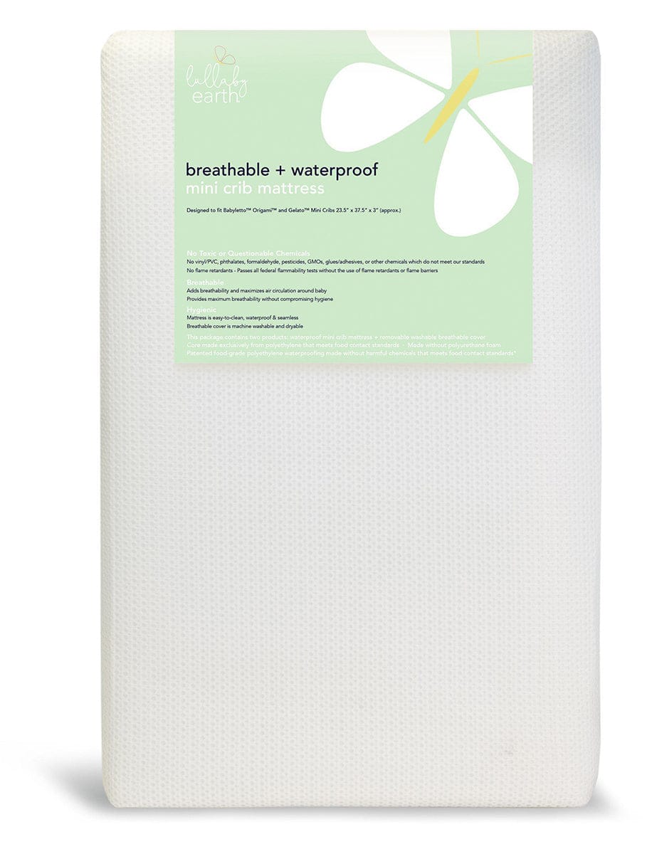 Lullaby Earth Breathe Safe Mini Crib Mattress - LE16-MN