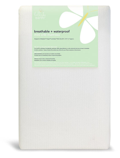Lullaby Earth Breathe Safe Mini Crib Mattress - LE16-MN
