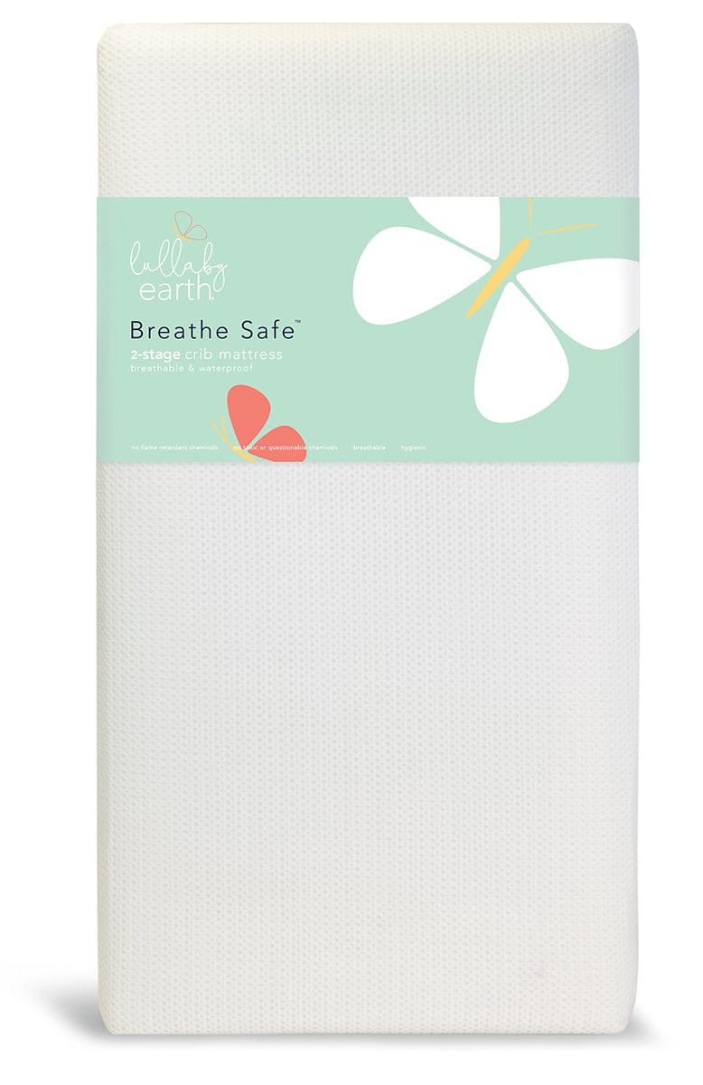 Lullaby Earth Breathe Safe 2-stage Crib Mattress - White - LE16-WHT