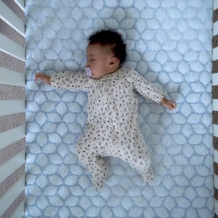 Lullaby Earth Gentle Start Breathable Crib Mattress - Blue Leaf - LE17