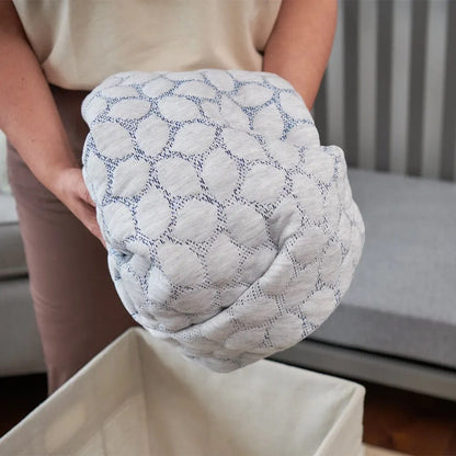Lullaby Earth Gentle Start Breathable Mattress Cover / Protector - Blue Leaf - LE17-CV