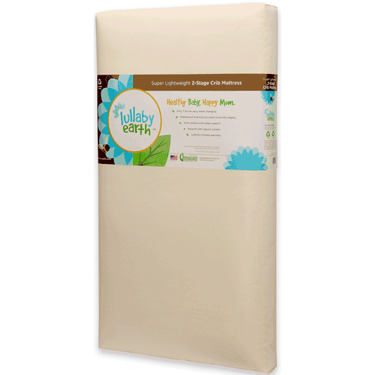 Lullaby Earth Super Lightweight 2 in 1 Crib Mattress  - LE14 - LE14