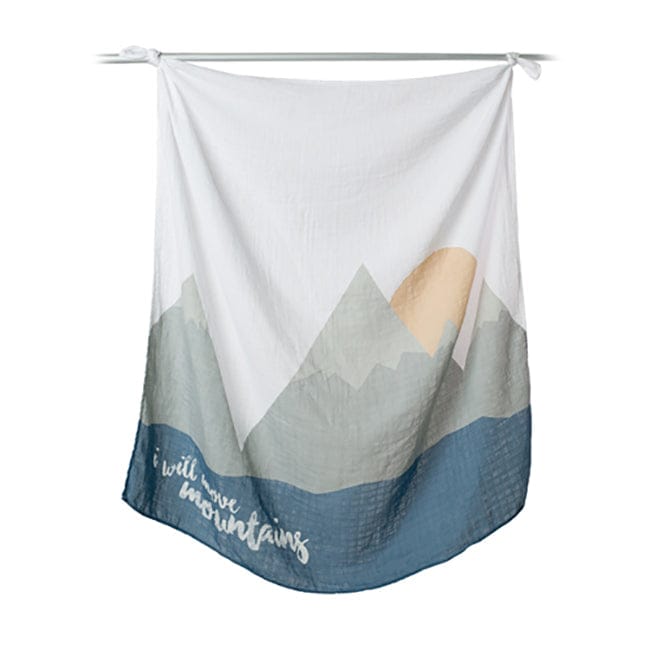 Lulujo Baby's First Year Blanket & Cards Set - I Will Move Mountains - LJ582