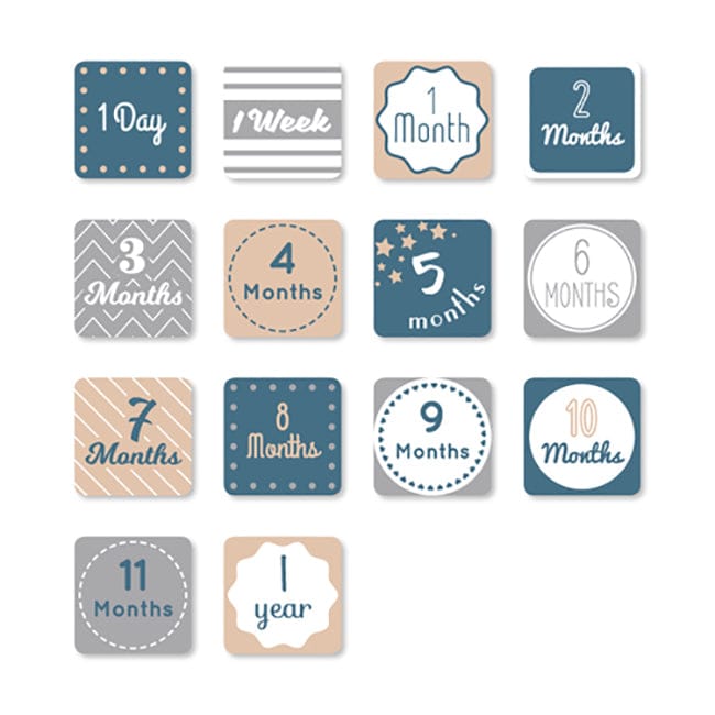 Lulujo Baby's First Year Blanket & Cards Set - I Will Move Mountains - LJ582