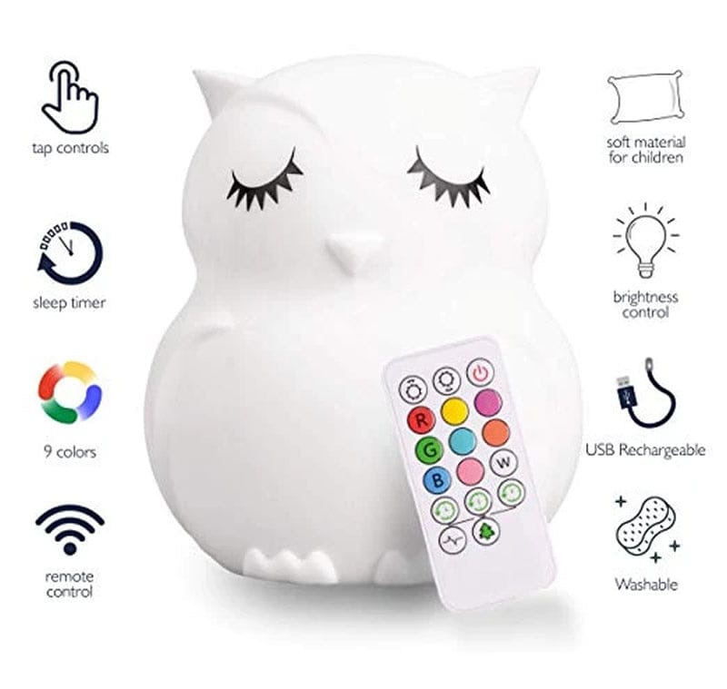 LumieWorld LumiPets Owl Night Light + Remote