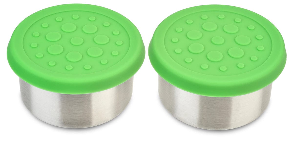 LunchBots Dips Container, 4.5 oz - Set of 2 - Green - LB-DIPS-LG-GREEN