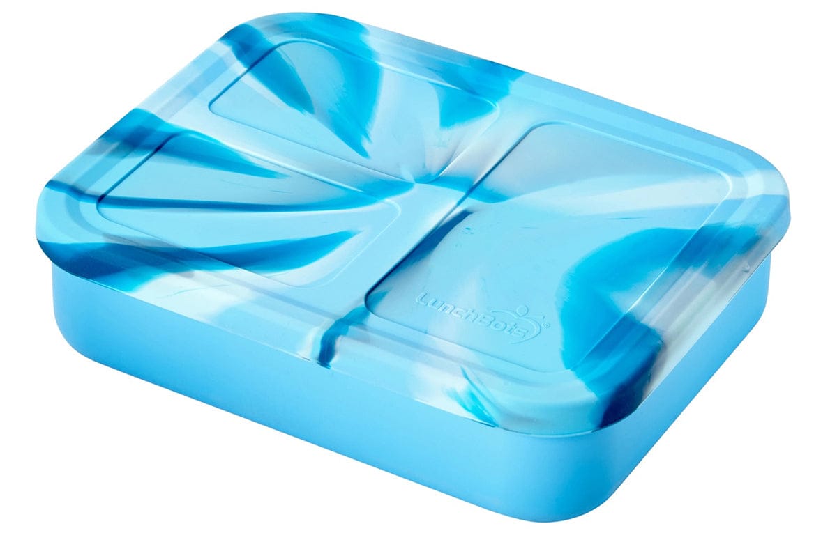 LunchBots Large Build-A-Bento Lunch Box, 4 cups - Blue Whale - LBSB00200I024WHL