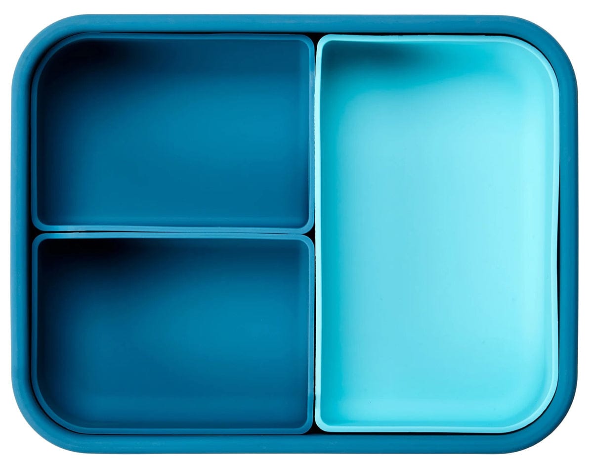 LunchBots Large Build-A-Bento Lunch Box, 4 cups - Blue Whale - LBSB00200I024WHL