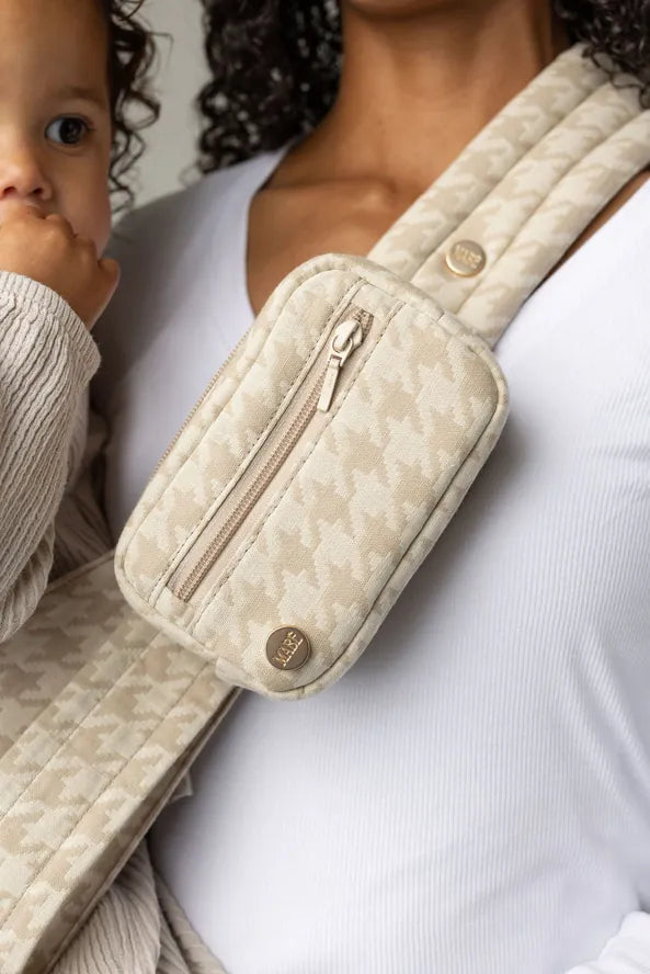 Mabē Monarch Accessory Bag - Houndstooth - ACC-01-0001