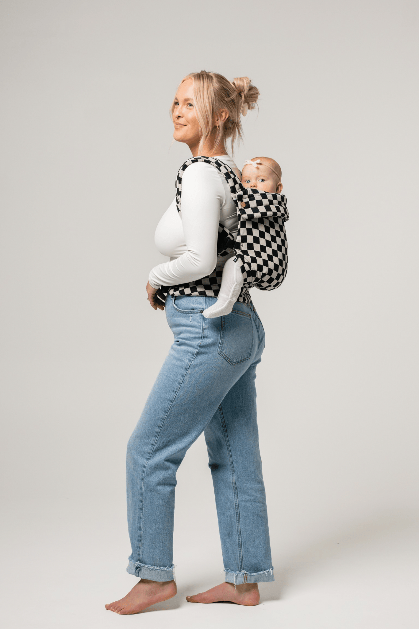 Mabē Monarch Carrier - Ebony Check - MON-00-2020