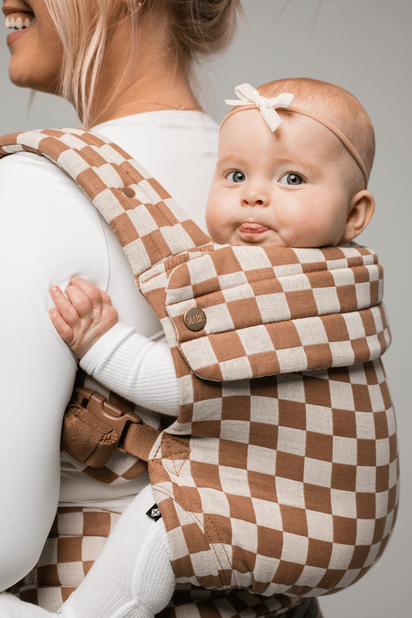 Mabē Monarch Carrier - Mocha Check - MON-00-2030