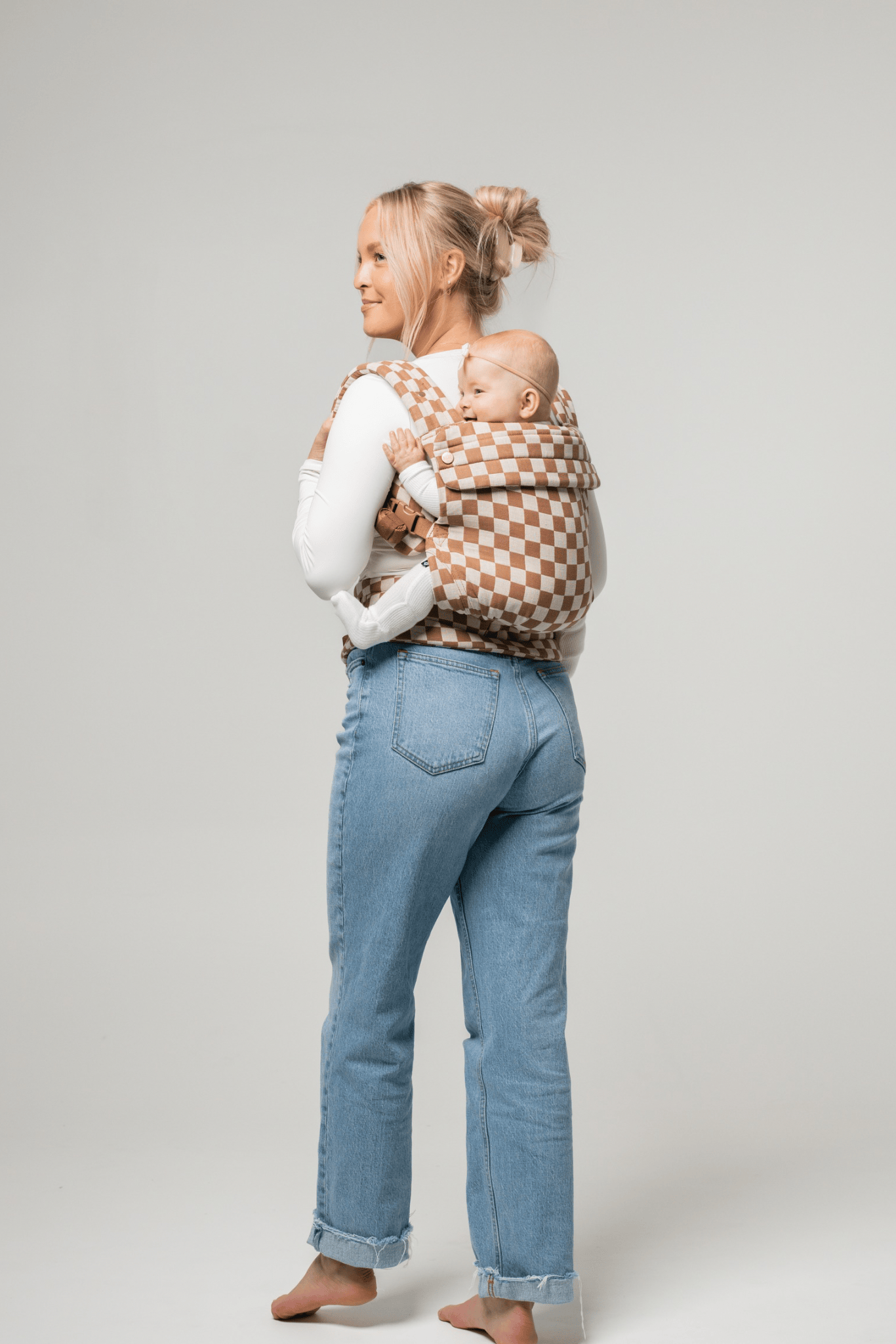 Mabē Monarch Carrier - Mocha Check - MON-00-2030