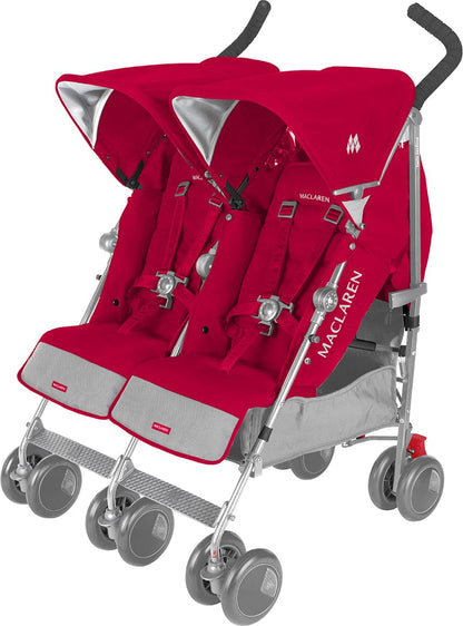 Maclaren Twin Techno Double Stroller - Persian Rose - WSE13022