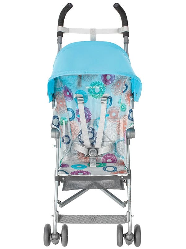 Maclaren Volo Umbrella Stroller - Silver Rotary Print