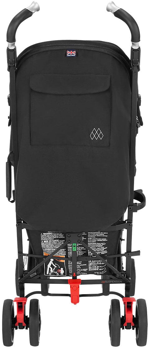 Maclaren 2016/2017 Techno XT Stroller - Black/Black (+ Seat Liner in Fried Eggs)