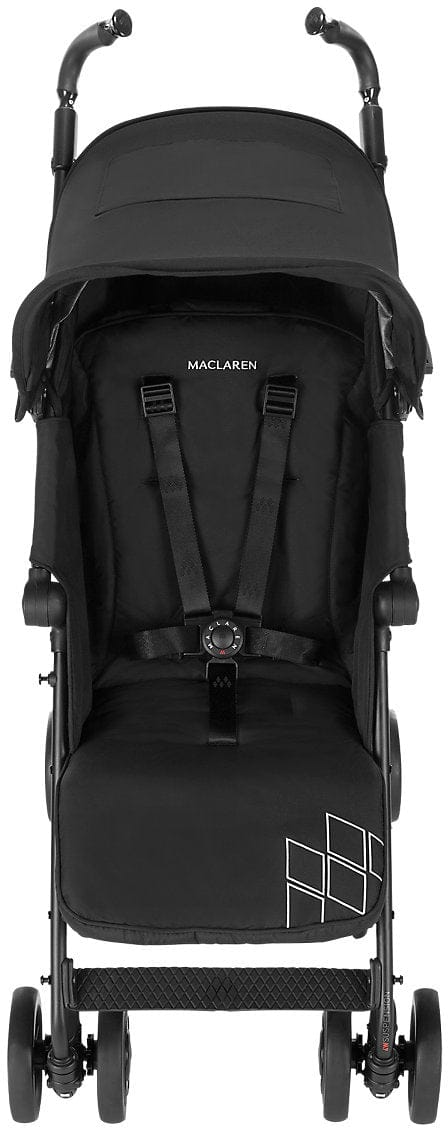 Maclaren 2016/2017 Techno XT Stroller - Black/Black (+ Seat Liner in Fried Eggs)