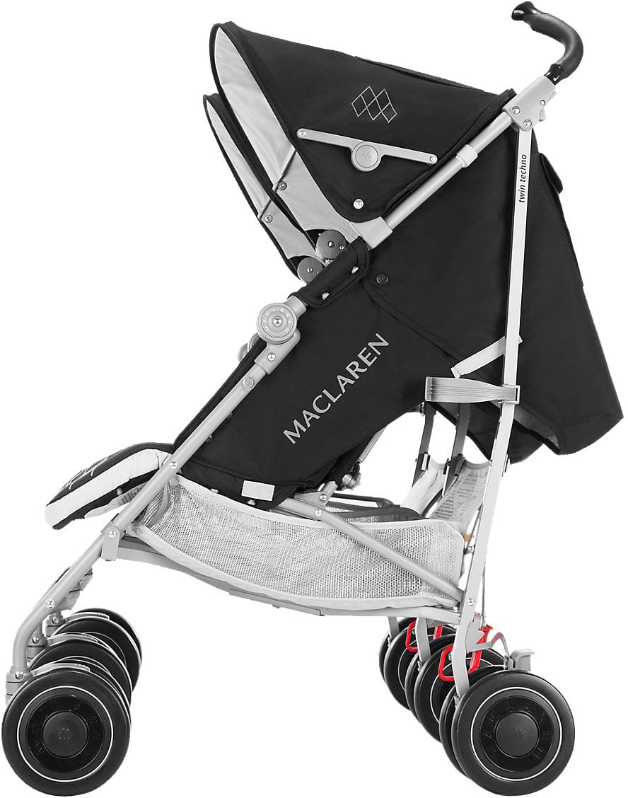 Maclaren 2016/2017 Twin Techno Double Stroller - Black - WM1Y130012