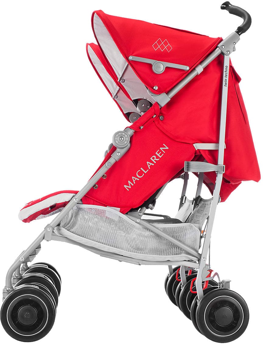 Maclaren 2016/2017 Twin Techno Double Stroller - Cardinal