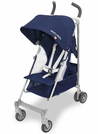 Maclaren 2018 / 2019 Globetrotter Umbrella Stroller - Medieval Blue/White - WD1G110342