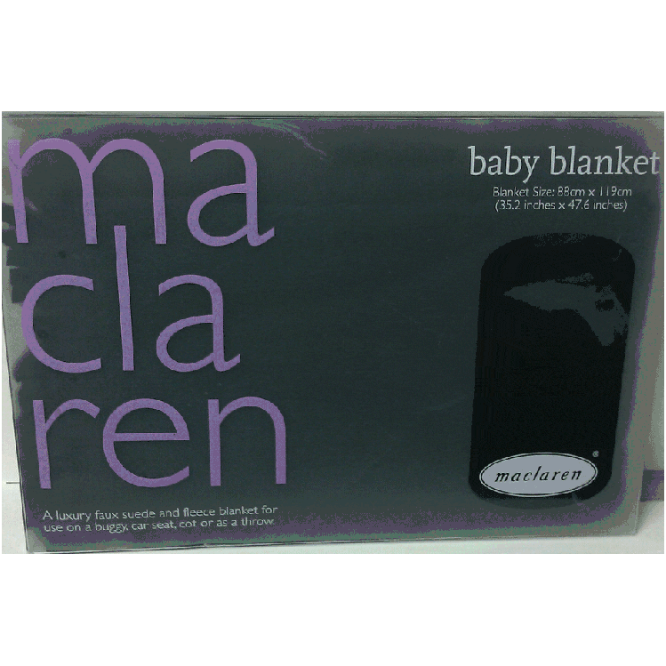 Maclaren Baby Blanket in Navy/Pale Lavender - 5358
